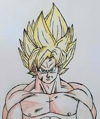 Super saiyan dragon ball goku drawing. Super Saiyan Goku Drawing Dbz