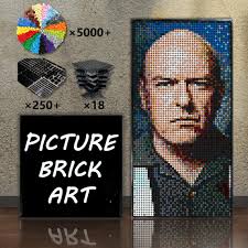 LEGO Mosaic Wall Art-Hank Schrader Pixel Art-48x96