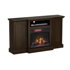 Home Decorators Collection Mattingly 60 In Freestanding Media Console Electric Fireplace Tv Stand In Midnight Cherry 112272 The Home Depot