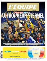 L Equipe Grand Gagnant De La Coupe Du Monde 2018 Strategies