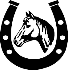 Horse Shoe And Horse Silhouette Vinyl Decal Herradura Dibujo Silueta De Caballo Dibujos De Caballos
