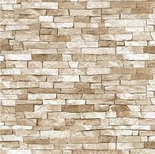 Stone wall wheat historic wallpaper, boltby brewster home fashions. 3d Effect Brick Wallpaper Beige Natural Stone Slate Rustic Weathered Texture P S 9000278554619 Ebay