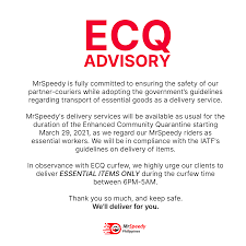 Admin sunday, april 11, 2021 24. Ecq 2021 Delivery Delays Arrival For Lazada Shopee Grab