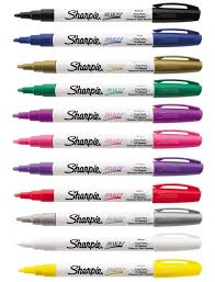Sharpie Paint Marker Fine Tip Pens Oil Based Most Surfaces Indoor Amp Outdoor Keceli Kalem Cizimleri Kirtasiye Malzemeleri Boyali Kayalar