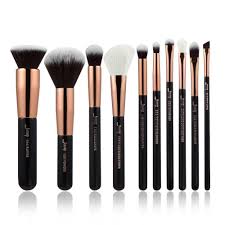 Know Anyone That Would Love This Black Rose Gold P Check It Out Http Fashi Makeup Brush Set Makeup Brush Set Professional Vegan Makeup Brushes