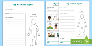 Home event search crash report report an incident warrants jail inmates daily bulletin contact us: New My Accident Report Form Teacher Made