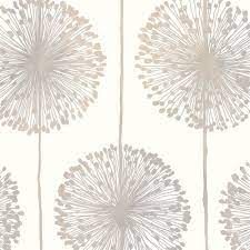 Choose from a curated selection of floral backgrounds. Muriva Dandelion Floral Wallpaper Cream Grey Gold J04207 Wallpaper From I Love Wallpaper Uk