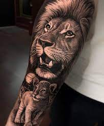 It's a tattoo that shows how important family is in your life, so if you want to show your 'pride' how you will. Lion Lioness Realistic Tattoo On Arm Forearm Outerarm Id 209 Lion Tattoo Sleeves Lion Forearm Tattoos Animal Sleeve Tattoo