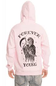 the forever young hoodie in pink karmaloop exclusive