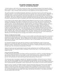 ATLANTA FRIENDS MEETING