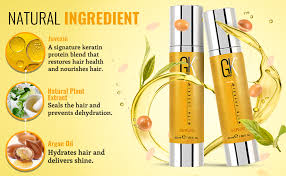 Hair biology argan oil taming serum absorbs weightlessly while it nourishes to strengthen against damage, add shine. Gk Hair Global Keratin Hair Serum 50 Ml Pack Of 2 100 Pure Organic Argan Oil Hair Oil For Smoothing Repair Of Dry Damaged Hair With Additional Shine Anti Frizz Protection Amazon De Beauty