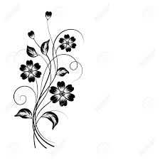 Any other artwork or logos are property and trademarks of their respective owners. Simple Floral Background In Black And White With Place For Your Royalty Free Cliparts Vectors And Stock Illustration Image 61768446