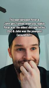 Literally a sibling rivalry #christian #john #peter #bible #religion  #thebibleteacher
