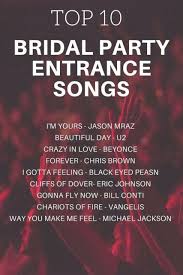 Wedding Songs Bridal Party Entrance Songs Entrance Songs Wedding Songs Bridal Party Entrance Song
