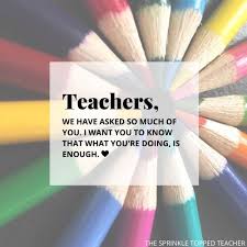 We know it is possible for people of. A Letter To Teachers During Covid 19