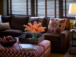 Outdoor leisure products deer valley ottoman. Comfy Brown Sofa With Red Ottomans Brown Sofa Red Ottoman Sofa