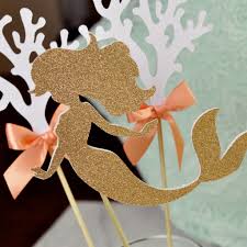 Mermaid Party Centerpieces Under The Sea Party Decorations Mermaid C Confetti Momma
