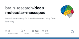GitHub - brain-research/deep-molecular-massspec: Mass Spectrometry ...