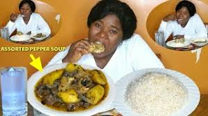 Maybe you would like to learn more about one of these? Mukbang African Nigerian Food Mukbang Tasty Pepper Soup White Rice Youtube