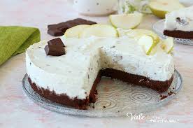 La tua cheesecake senza glutine alle pere è pronta! Cheesecake Cioccolato Ricotta E Pere Dolce Senza Cottura