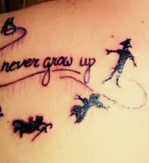 If you wanted a peter pan tattoo, why not. Never Ending Tattoo Ideas On Ideas4tattoo Com