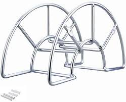 This hose reel came with 40 meters of quality hose, a bag full of various connectors, a spray nozzle and a hose guide for fitting further down the wall. Amazon Com Sageme Hose Hanger Heavy Duty Steel Hose Holder Wall Mount Carrier Hook For Garden Hose Expandable Hose Hos Hose Hanger Hose Holder Steel Hose