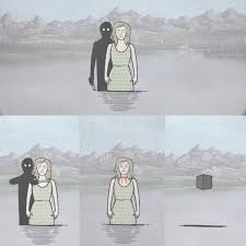 Laura Vanderboom And Corupted Soul From Rusty Lake Cube Escape Paradox Lake Lake Art Rusty