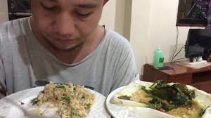 Alugbati and Fried Rice Dinner Mukbang