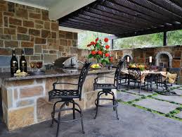 You build this with decorative concrete rings and then just your grill area to the center. Building An Outdoor Kitchen Pictures Ideas From Hgtv Hgtv