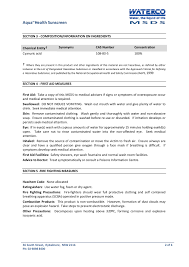 What factor sunscreen (spf) should i use? Aqua Health Sunscreen Msds Waterco Flip Ebook Pages 1 6 Anyflip Anyflip