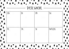 Vorlagen für wochen raporte / wochenkalender 2020 als pdf vorlagen zum ausdrucken : Https Xn Wunderschneschaos 7zb De Wochenplan Freebie