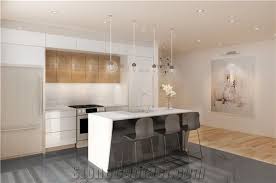 Maybe you would like to learn more about one of these? D5111 Statuario Nuvo Quartz Stone Kitchen Countertops With Waterfall And Kitchen Island Bar Top With Mitred End Panels From China Stonecontact Com