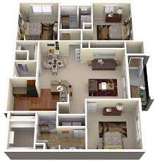 The house's other two bedrooms on the plan are 3.8 x 4 m and 4 x 4 m, respectively. Camden South Bay Bedroom House Plans 3d House Plans Three Bedroom House