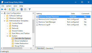 To locate and change this policy: Ctrl Alt Del Change Password Missing In Windows 10 Super User