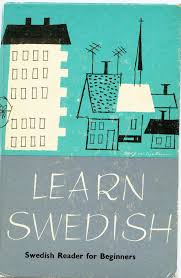 1950 S Learn Swedish Textbook Cover Illustration Learn Swedish Book Cover Art Book Design