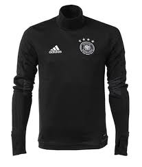 Details About Adidas Men Germany Dfb Shirts Training Black Soccer Climacool Top Jersey B10557