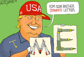 February 26, 2019 by cagle cartoons leave a comment. Trump Played By Kim Jong Un Letters Darcy Cartoon Cleveland Com