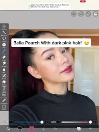 Bella Poarch Dark Pink Hair Transformation