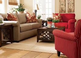 Round Brown Upholstered Ottoman Cozy Decorating Ideas For Living Rooms Stainless Stell Ikea A Contemporary Living Room Design Living Room Red Living Room Color