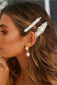 5pc pearl hairpins u hairpins wedding bridal hair pins hair jewelry 5 hairpin set, wedding hairstyle accessories, wedding hair updo. Pearl Of The Storm Hair Pin White Acessorios Para Cabelo Acessorios Para Cabelo Feminino Presilhas De Cabelo