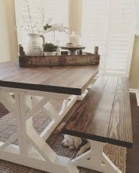 Cool 30 Diy Modern Farmhouse Bench Decor Ideas Https Roomadness Com 2017 11 2 Farmhouse Dining Room Table Farmhouse Dining Table Farmhouse Dining Rooms Decor