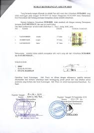 Seperti apa contoh surat pernyataan ahli waris untuk jual beli rumah dan tanah? Pembatalan Pendaftaran Haji Reguler Seksi Phu Kantor Kemenag Kabupaten Subang 2020
