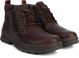 Clarks Ryerson Ridge Brown Wlined Lea Boots For Men