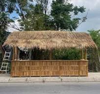 Bamboo Tiki Hut - Natural Thatching Roof & UV Resistant