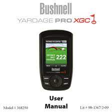 Klicken sie auf diesen link, um zu prüfen, ob ihr gewünschter. Bushnell Yardage Pro Xgc User Manual Pdf Download Manualslib