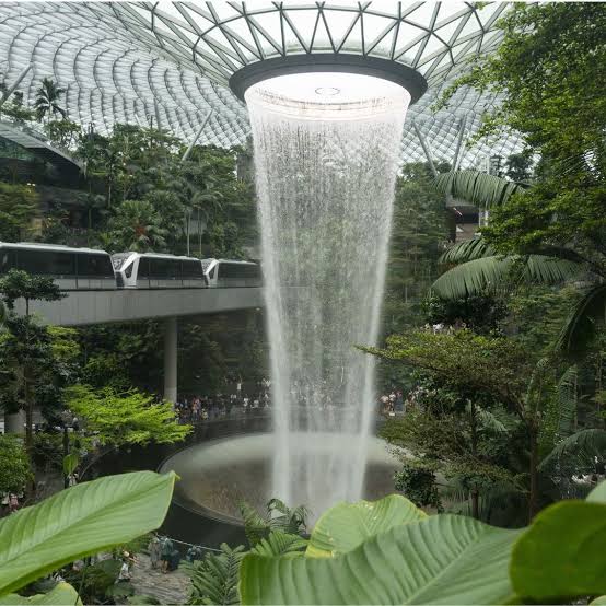 Take a look at the world's tallest indoor waterfall at Jewel Changi Airport, Singapore | Architectural Digest India