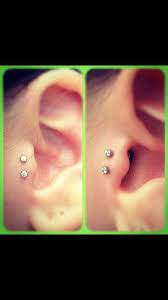 Double Tragus Double Tragus Piercing Ear Piercings Tragus Piercings