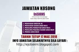 Studies usuluddin, philosophy, and contemporary issues. Jawatan Kosong Universiti Islam Antarabangsa Sultan Abdul Halim Mu Adzam Shah Unishams 17 Mac 2018