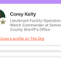 Profile Picture of Corey Kelty - Seminole County Sheriff's Office - The Orgon Google