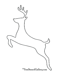 Reindeer Silhouette Stencil 02 Free Stencil Gallery Reindeer Silhouette Silhouette Stencil Animal Outline
